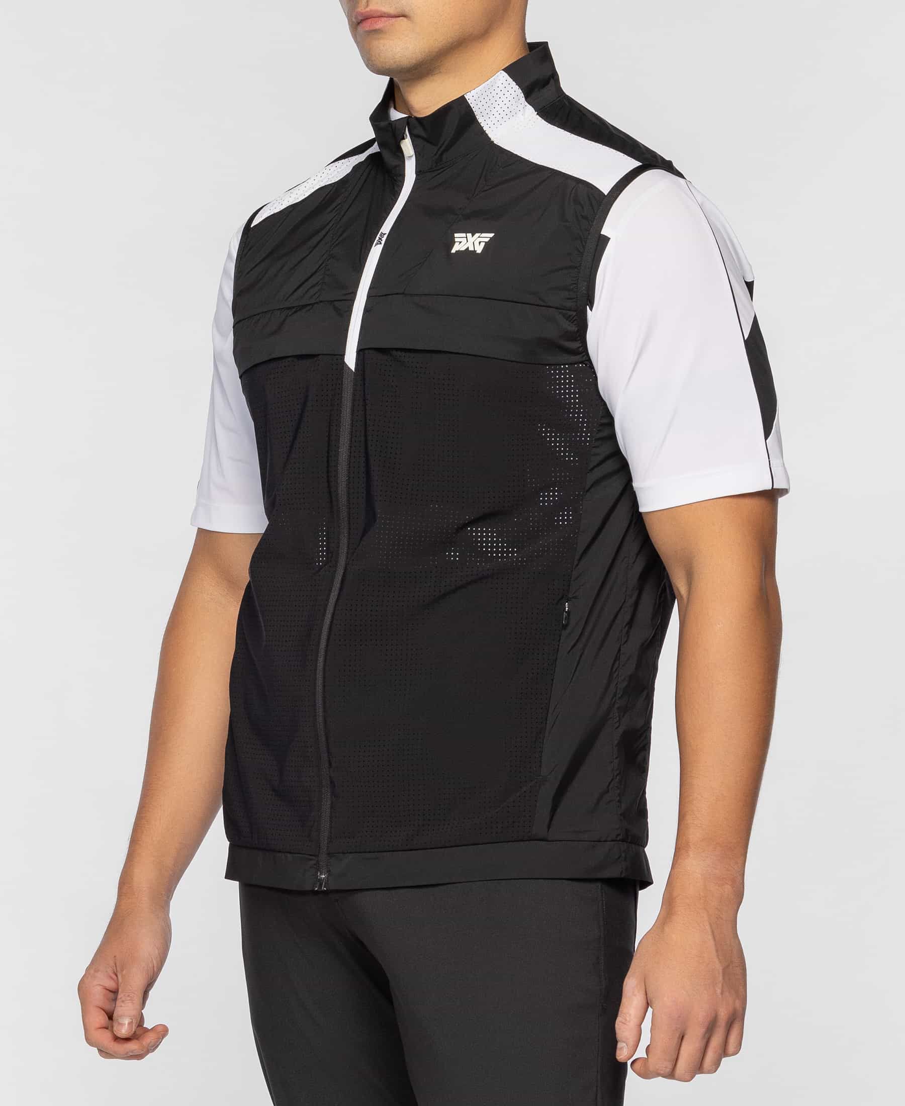 Men's Shoulder Stripe Perforated Vest | Men's Golf Vests | PXG